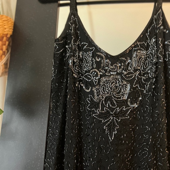 Vintage Cache beaded silk dress - Picture 3 of 5